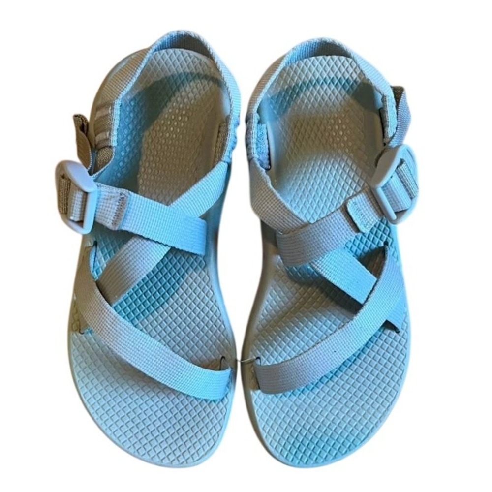 Chaco Z1 Classic Sport Sandals Womens Size 6 Tan Beige Adjustable Straps Hiking
